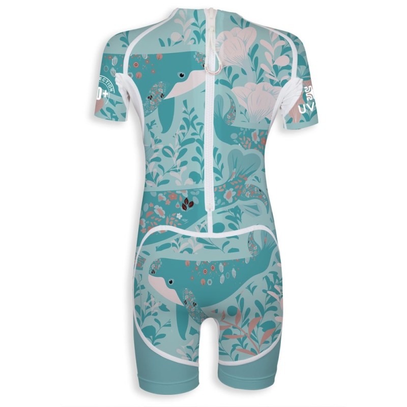 UPF 80  Swim suit → WHALES - 4