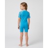 Combinaison anti-UV UPF 50+ enfant ancre — manche courte vue 3