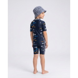 Combinaison anti-UV UPF 50+ enfant bigfishnavy — manche courte