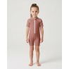 Combinaison anti-UV UPF 50+ enfant coquillage — manche courte vue 2