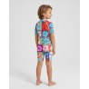 Combinaison anti-UV UPF 50+ enfant hawaii — manche courte vue 3