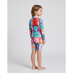 Combinaison anti-UV UPF 50+ enfant hawaii — manche longue