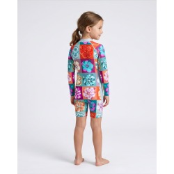 Combinaison anti-UV UPF 50+ enfant hawaii — manche longue