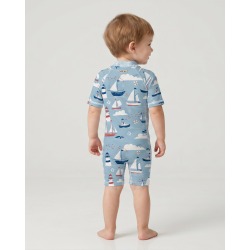 Combinaison anti-UV UPF 50+ enfant petitbateau — manche courte