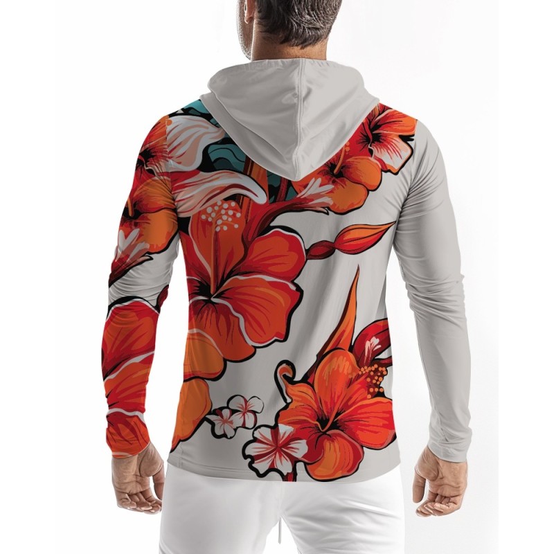 Lycra Anti-UV-Kapuze → HIBISCUS - 3