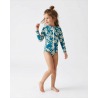Maillot de bain anti-UV UPF 50+ enfant FUGU — face vue 2