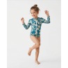Maillot de bain anti-UV UPF 50+ enfant FUGU — trois-quart vue 3