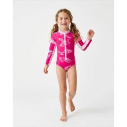 Maillot de bain anti-UV UPF 50+ enfant GALAPAGOSROSE — face