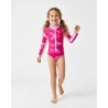 Maillot de bain anti-UV UPF 50+ enfant GALAPAGOSROSE — face vue 2