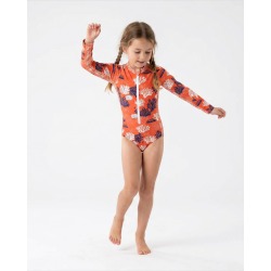 Maillot de bain anti-UV UPF 50+ enfant MERROUGE — face