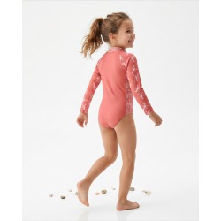 Maillot de bain anti-UV UPF 50+ enfant PINCE ROSE — dos