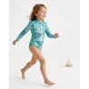 Maillot de bain anti-UV UPF 50+ enfant WHALE — face vue 2