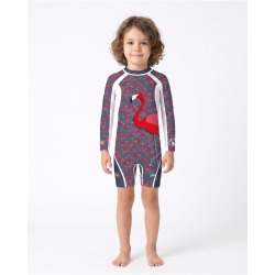 Combinaison anti-UV UPF 80 flamingo — manche longue