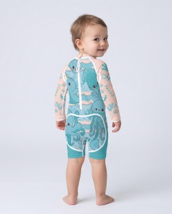 Combinaison anti-UV UPF 80 babybluesea — manche longue