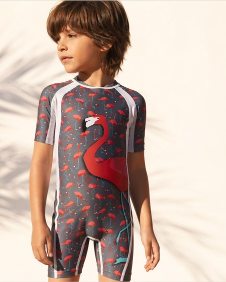Combinaison anti-UV UPF 80 flamingo — lifestyle