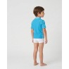 Tee-shirt anti-UV UPF 50+ ancre — 3Q MC — manche courte vue 3