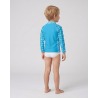 Tee-shirt anti-UV UPF 50+ ancre — 3Q ML — manche longue vue 2