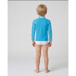 Tee-shirt anti-UV UPF 50+ ancre — DOS ML — manche longue