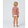 Tee-shirt anti-UV UPF 50+ coquillage — 3Q MC — manche courte vue 3