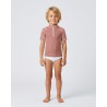Tee-shirt anti-UV UPF 50+ coquillage — FACE MC — manche courte vue 2