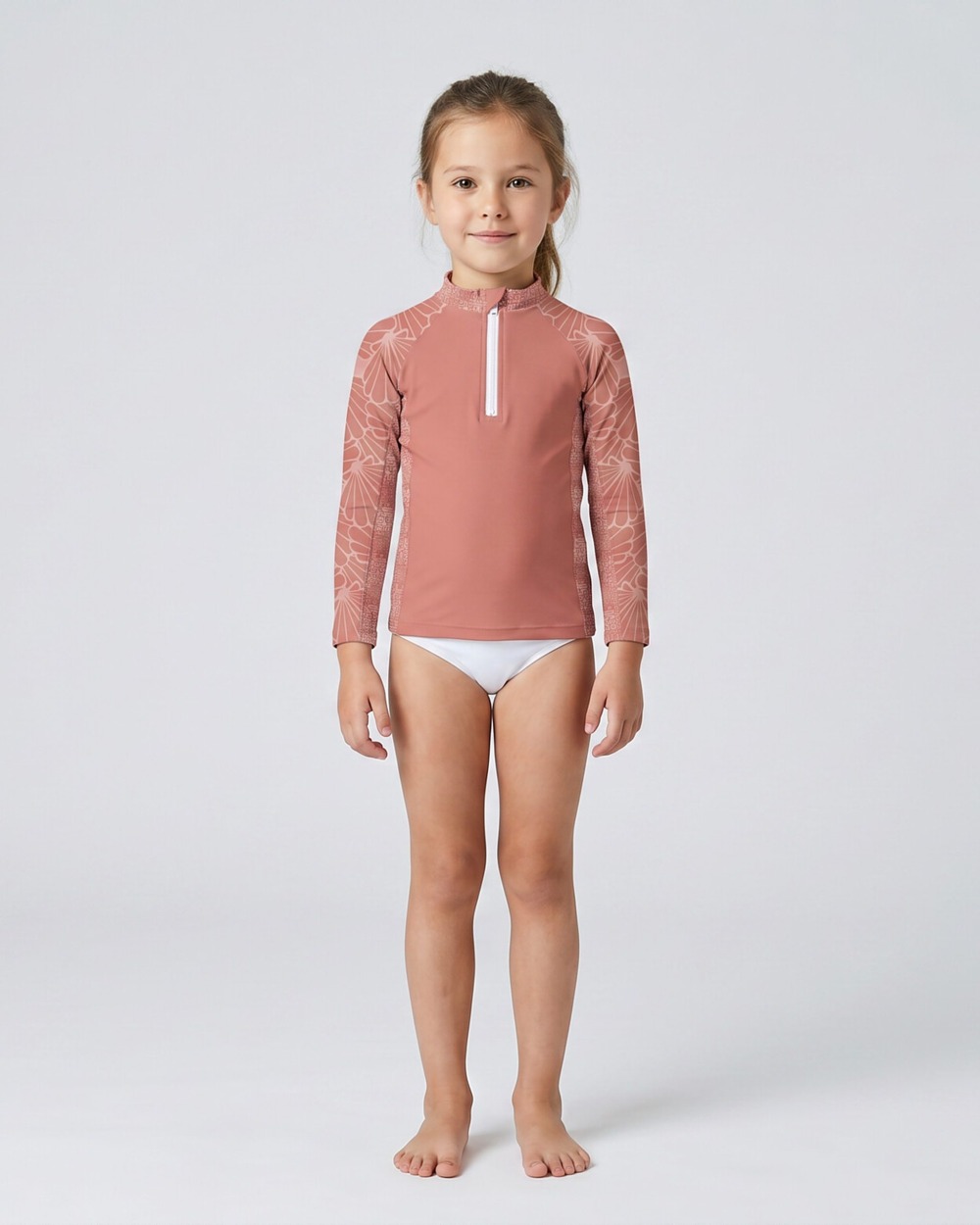 Tee-shirt anti-UV UPF 50+ coquillage — FACE ML — manche longue vue 1