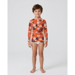 Tee-shirt anti-UV UPF 50+ corail — FACE ML — manche longue