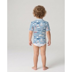 Tee-shirt anti-UV UPF 50+ petitbateau — DOS MC — manche courte