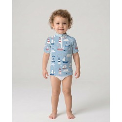 Tee-shirt anti-UV UPF 50+ petitbateau — FACE MC — manche courte