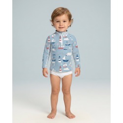 Tee-shirt anti-UV UPF 50+ petitbateau — FACE ML — manche longue