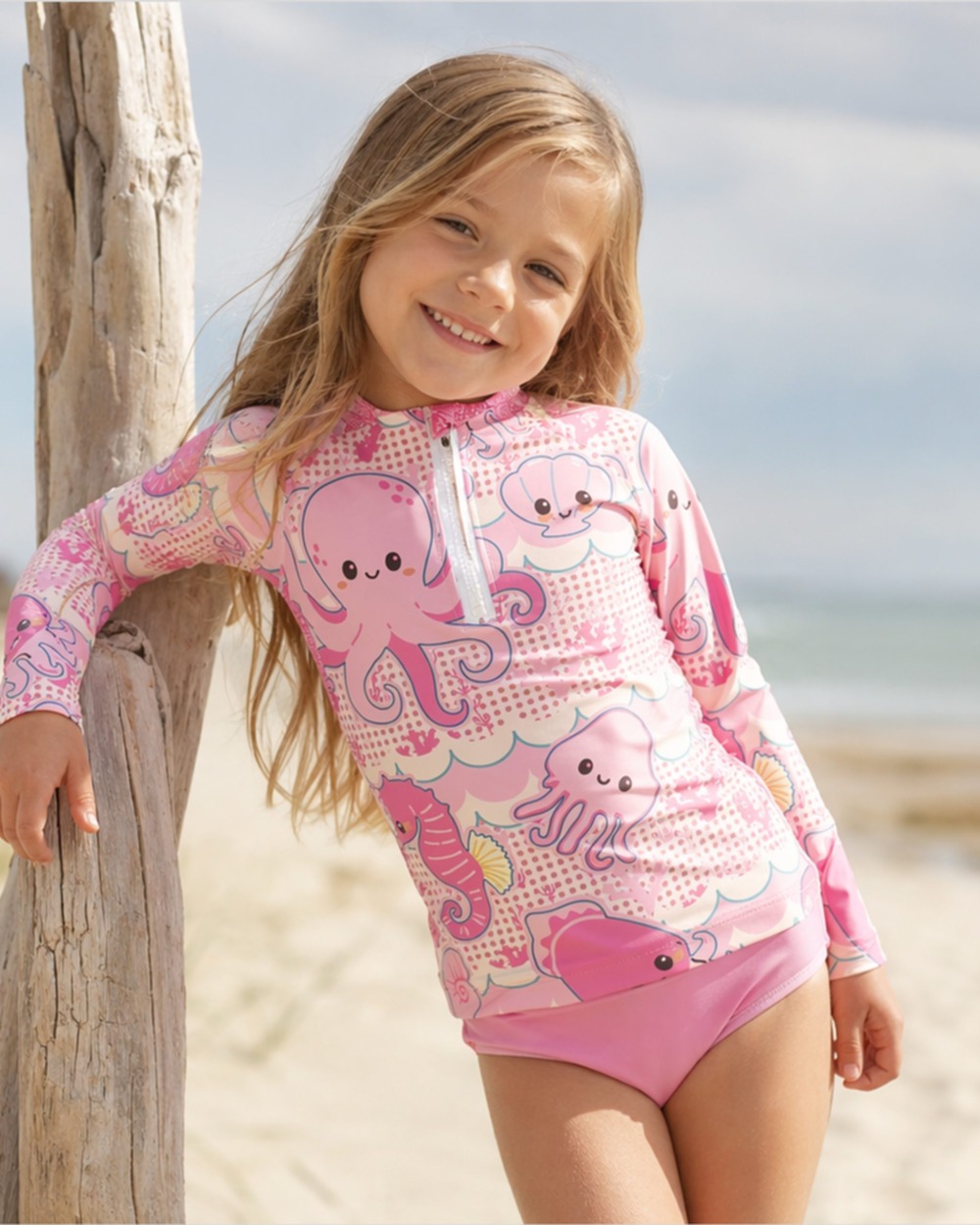 Tee-shirt anti-UV UPF 50+ babaysea — lifestyle vue 1