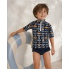 Tee-shirt anti-UV UPF 50+ poisson — lifestyle vue 1