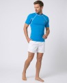 Men's UPF 80 UV T-shirt – PANTONE - 16 — manche courte vue 2