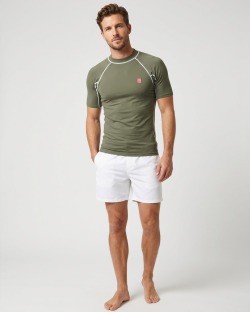 Camiseta Anti-UV UPF 80 Hombre – PANTONE - 28 — manche courte