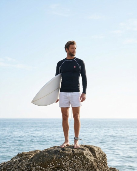 Camiseta Anti-UV UPF 80 Hombre – PANTONE - 6 — manche longue