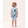 Combinaison anti-UV UPF 80 aloha-blue (blue) — manche courte vue 4