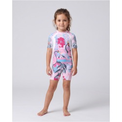 Combinaison anti-UV UPF 80 aloha-pink (pink) — manche courte
