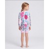 Combinaison anti-UV UPF 80 aloha-pink (pink) — manche longue vue 2
