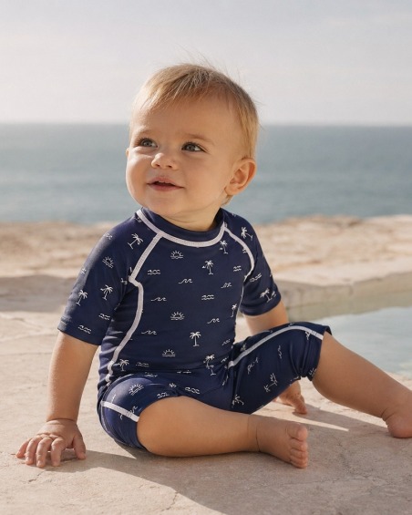 Combinaison Anti-UV Enfant PICTO| UPF 80 | Zip Capteur UV