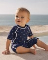 Traje Baño Anti-UV Niño PICTO| UPF 80 | Zip Sensor UV vue 1