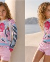 Tee-shirt anti-UV UPF 80 enfant aloha pink — manche longue (lifestyle) vue 1