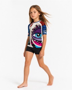 Tee-shirt anti-UV UPF 80 enfant annabelle — manche courte