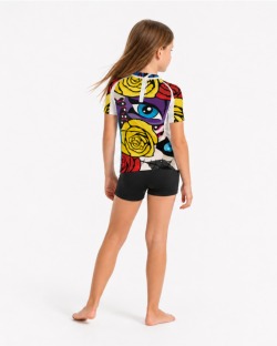 Tee-shirt anti-UV UPF 80 enfant annabelle — manche courte