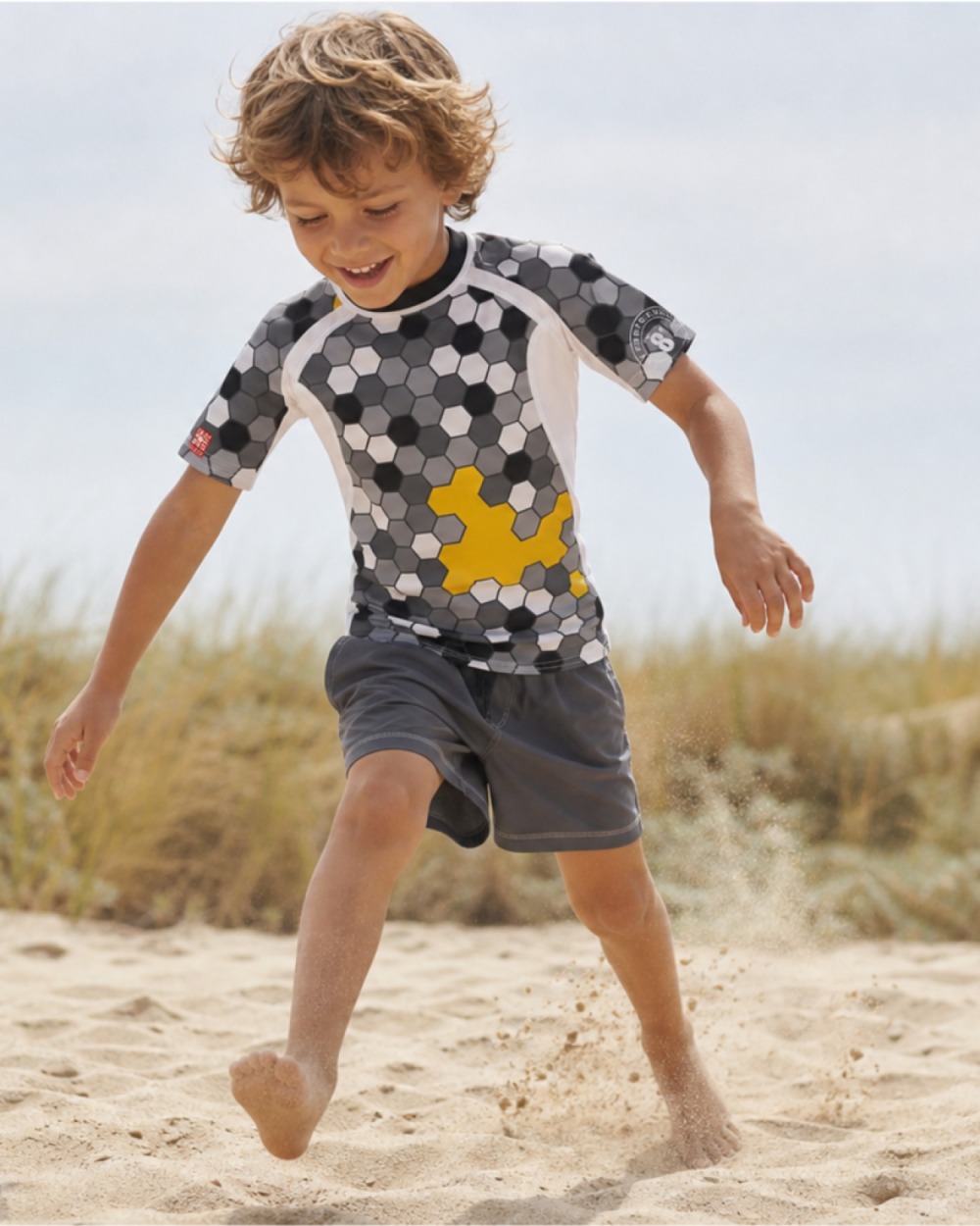 Tee-shirt anti-UV UPF 80 enfant bee — manche courte (lifestyle)