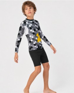 Tee-shirt anti-UV UPF 80 enfant bee — manche longue