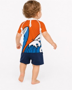 Tee-shirt anti-UV UPF 80 enfant chalut — manche courte