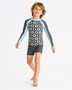 Tee-shirt anti-UV UPF 80 enfant eyes — manche longue