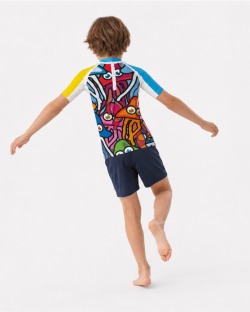 Tee-shirt anti-UV UPF 80 enfant funnyjelly — manche courte