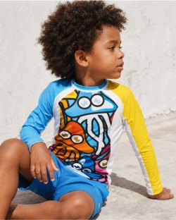 Tee-shirt anti-UV UPF 80 enfant funnyjelly — manche longue (lifestyle)