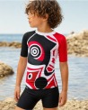 Tee-shirt anti-UV UPF 80 enfant masque — manche courte (lifestyle) vue 1