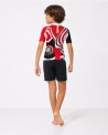 Tee-shirt anti-UV UPF 80 enfant masque — manche courte vue 3